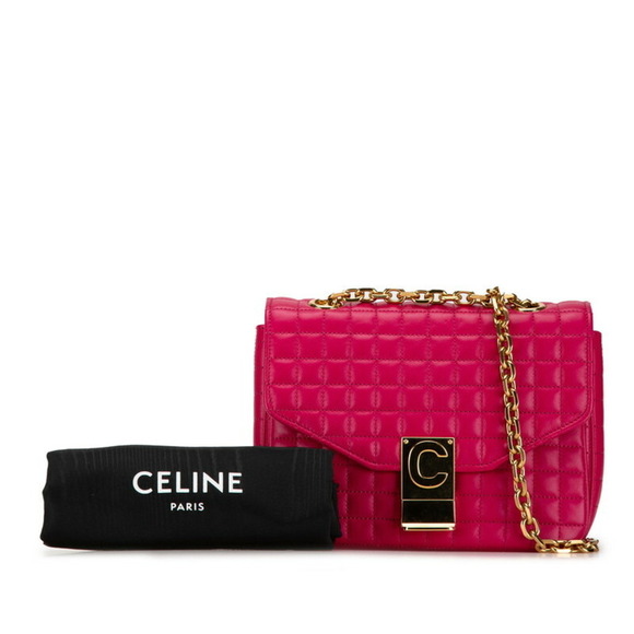 CELINE Pink Leather Shoulder Bag - Picture 10 of 11